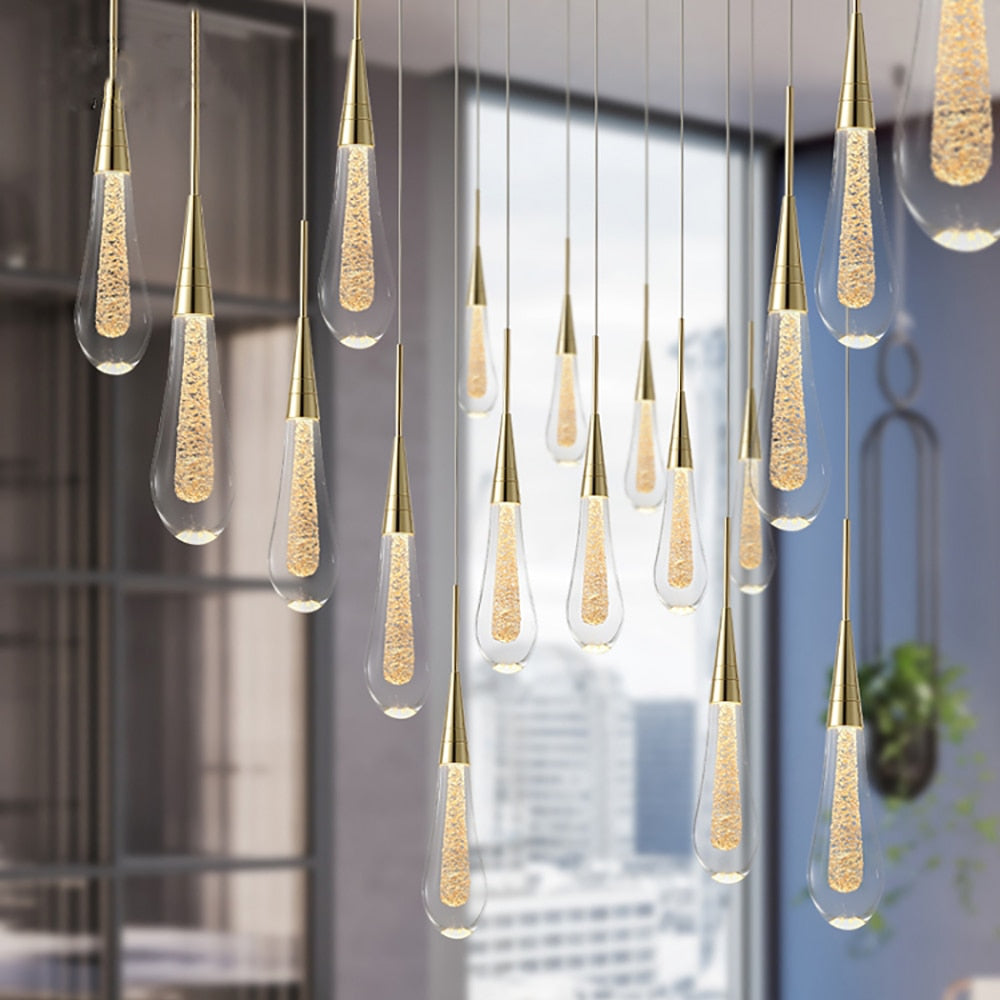 Customizable Post-Modern Crystal Glass led Pendant Lights