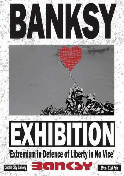 Banksy Graffiti Artwork Painting Girl With Red Balloon Poster