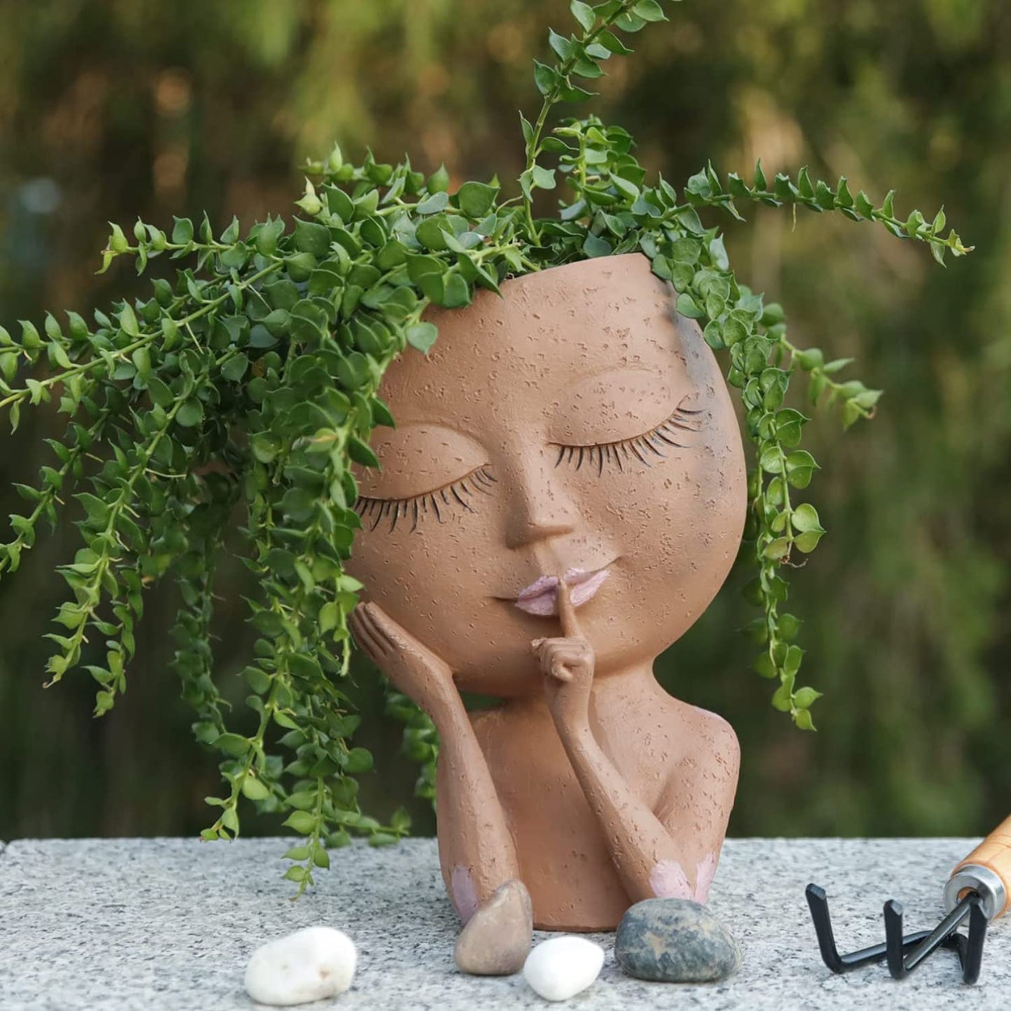 Unique Face Planters Pot for Indoor Outdoor Plants